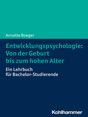 cover image of Entwicklungspsychologie